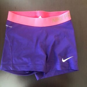 Royal Purple Nike Pro Spandex